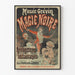 Vintage-Poster Musée Grévin Schwarze Magie Sofortige Erscheinungen