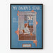 Vintage-Poster My Daddy's Star - Nostalgische Wanddekoration Blau für Kinder