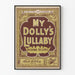 Vintage-Poster My Dolly's Lullaby - Retro-Wanddekoration