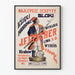 Vintage-Werbeplakat J.F. Fischer - Echtes Wanddekor