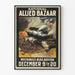 Vintage-Poster National Allied Bazaar Boston Krieg