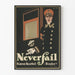 Vintage-Poster Neverfail Patent Kurbel Fenster für Wanddekoration