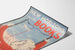 Vintage-Poster New Horizons mit Büchern für Wanddekoration