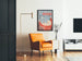 Vintage-Poster New Horizons mit Büchern für Wanddekoration
