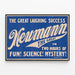Vintage-Poster Newmann The Great - Wissenschaft und Mysterium in der Show — gerahmtes Bild an der Wand
