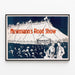 Vintage-Poster Newmann's Road Show - Retro-Wanddekoration — gerahmtes Bild an der Wand