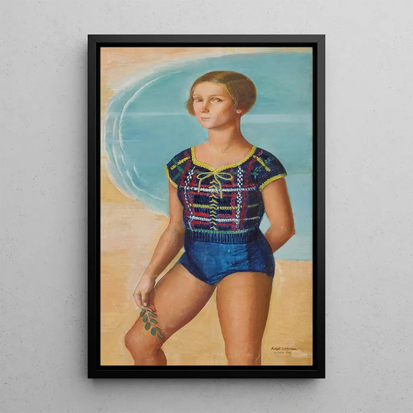 ngel Zrraga - Baigneuse cte dmeraude Portrait of Martine Abraham.webp