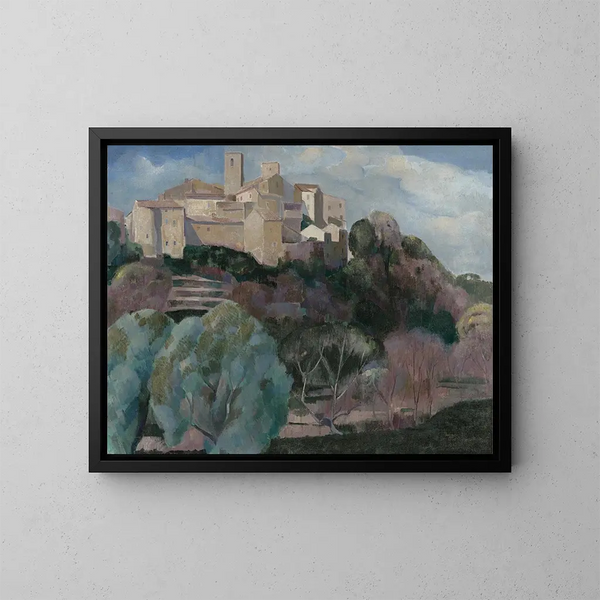 Landschaft in der Provence - Ángel Zárraga — gerahmtes Bild an der Wand