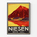 Vintage-Poster Niesen Bahn 2367m – Retro-Wanddekoration Berglandschaft