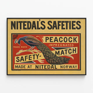 nitedals-safeties-peacock-safety-match-made-at-nitedal-norway