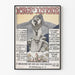 Vintage-Poster Norges Historie für Wanddekoration