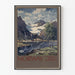 Vintage-Poster Landschaft Norwegen Sommer Berge und Fjord
