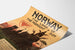 Vintage-Poster Norwegen Mitternachtssonne – Skandinavische Wanddekoration im Vintage-Stil