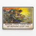 Vintage-Militär-Patriotischer Amerikanischer Poster — gerahmtes Bild an der Wand