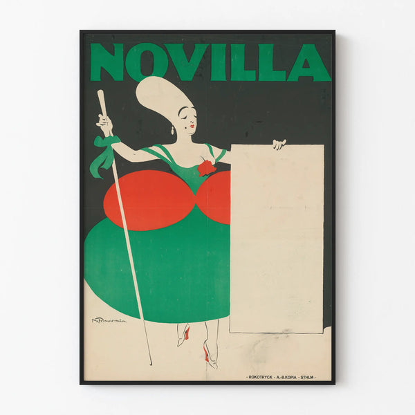 Vintage-Poster Novilla für originelle Wanddekoration