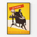 Vintage-Poster Now I'm Satisfied - Retro-Wanddekoration