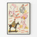 Vintage Lithografie-Poster À la Cigale Nue Cocotte Wanddekoration