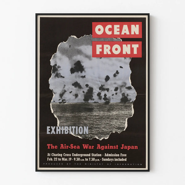 Vintage-Poster Meeresfront-Ausstellung Luft- und Seeschlacht