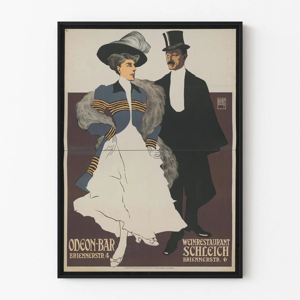 Vintage-Poster Odeon Bar München für elegante Wanddekoration