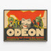 Vintage-Poster Odeon Vergnügungspalast Wanddekoration — gerahmtes Bild an der Wand
