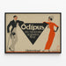 Vintage-Poster Oedipus – Eleganz und Retro-Stil — gerahmtes Bild an der Wand