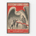 Polnisches Vintage-Wandposter « Jestesmy Jednej Krwi »