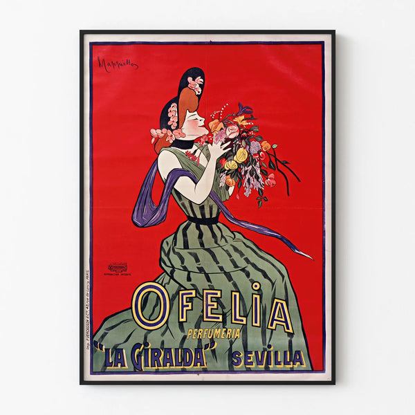 Vintage-Poster Ofelia Perfumeria La Giralda Sevilla Wanddekoration
