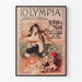 Vintage-Poster Olympia Weihnachtstraum – Wanddekoration Theater Pantomime
