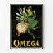 Vintage-Poster Omega Taschenuhr Wanddekoration