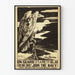 Vintage-Seeposter aus den USA mit Adler in Wachtstellung