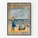 Vintage-Poster vom Long Island Sound Strand und Baden