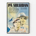 Vintage-Schwedenposter im Stil des Art Déco „På Solsidan“ für Wanddekoration