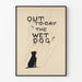 Minimalistischer Poster Out to Day the Wet Dog
