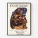 Vintage-Dekorationsposter mit singenden Soldaten um das Feuer