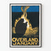 Vintage-Poster Overland Januar am Lagerfeuer
