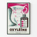 Vintage-Poster Oxyléine antiseptisch Wanddekoration