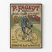 Vintage-Poster Fahrräder P. Fageot französische Marke Lyon