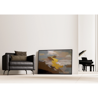 Abstrakte Tafel – Goldener Schwarm