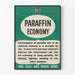 Vintage-Poster mit Paraffin-Einsparung für Wanddekoration