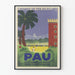 Vintage-Poster Pau Winterklimadecorations Wanddekoration