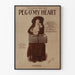 Vintage-Poster „Peg O'My Heart“ mit Porträt und alter Schrift