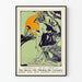 Vintage-Poster der Queen City Printing Ink Company in Orangetönen, Blau und Grün