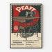 Vintage-Poster Nähmaschine Pfaff Wanddekoration