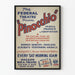 Vintage-Poster vom Federal Theatre für das Theaterstück Pinocchio