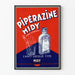 Vintage-Poster Pipérazine Midy Wanddekoration im Retro-Stil