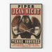 Vintage-Poster Pipes Jean Nicot Jodiertes Erdöl für Wanddekoration
