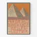 Vintage-Dekorationsposter Pyramiden Buchdruckerei Keller Luzern
