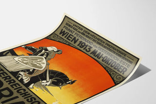 Vintage-Poster österreichische Ausstellung Adria 1913
