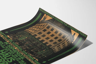 Vintage-Poster für die Konferenz Mein Haus am Michaelerplatz