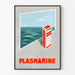 Vintage-Poster PLASMARINE Meeresdekoration für die Wand